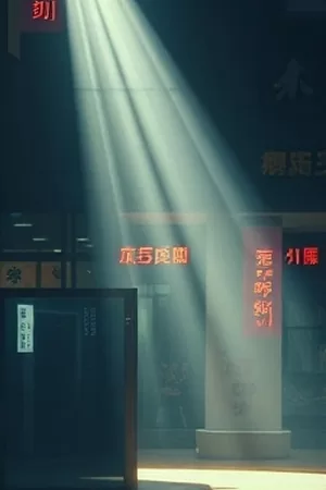 冒险剧《雪线之上》竖版海报，雪山脊线上的一队登山者剪影