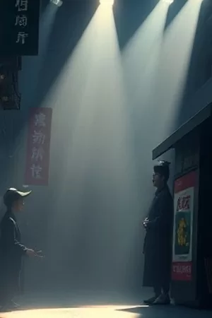 生活剧《南方邮局》竖版海报，骑楼下的绿色邮筒与自行车